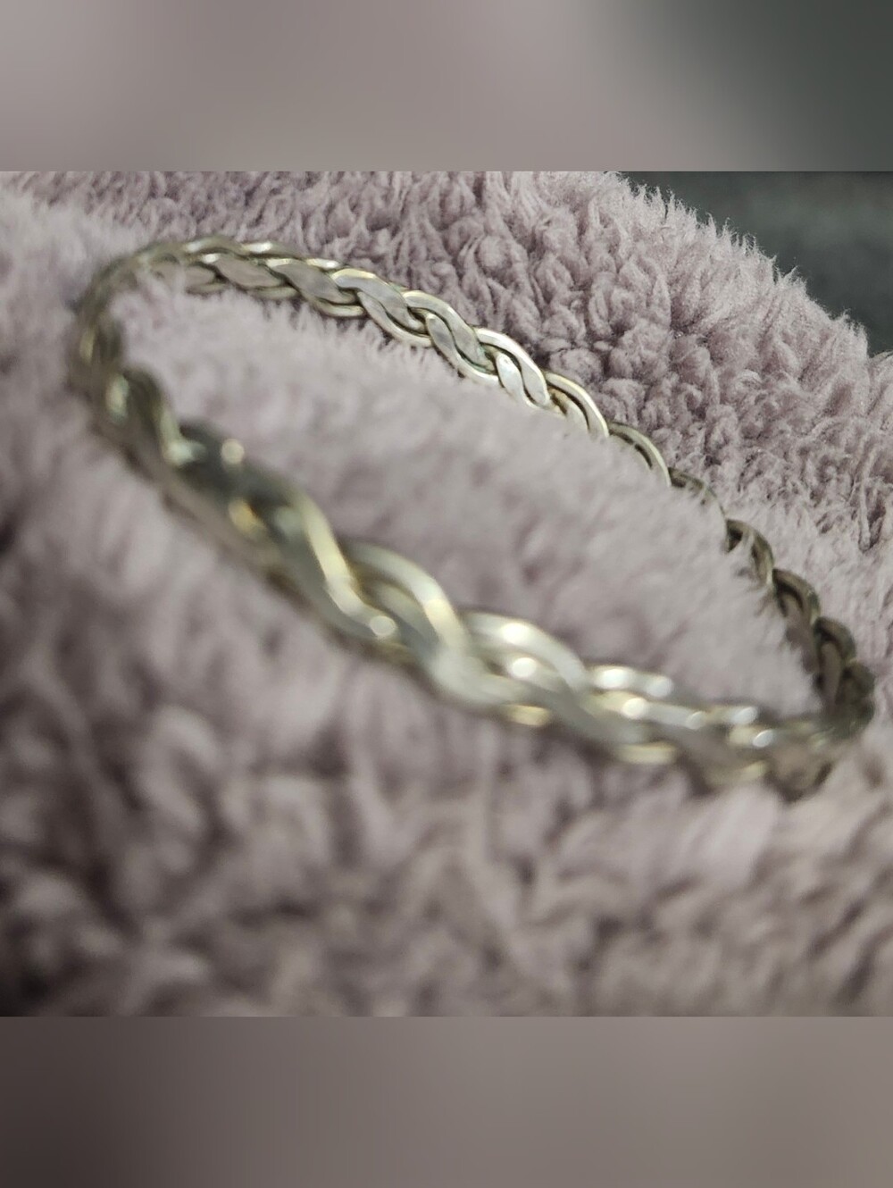 Vintage Mexico 925 Sterling Silver Twisted Braided Bangle Bracelet 13.95 Grams